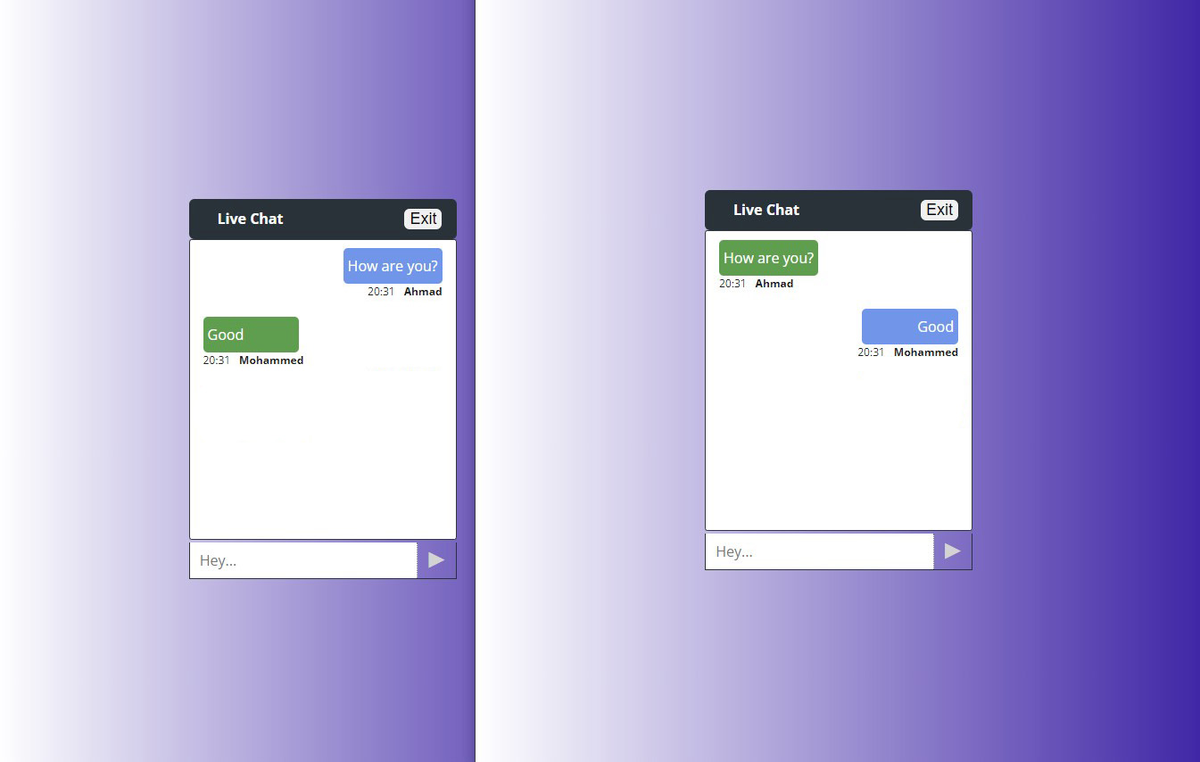 Chat app screenshot 1